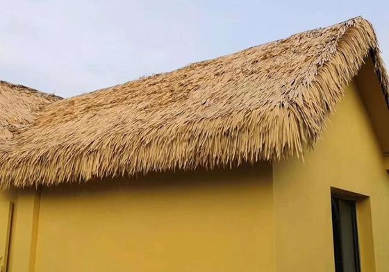 Techo de paja artificial seco personalizado tejado de hojas de hierba azulejos de palma techo de paja techo sintético