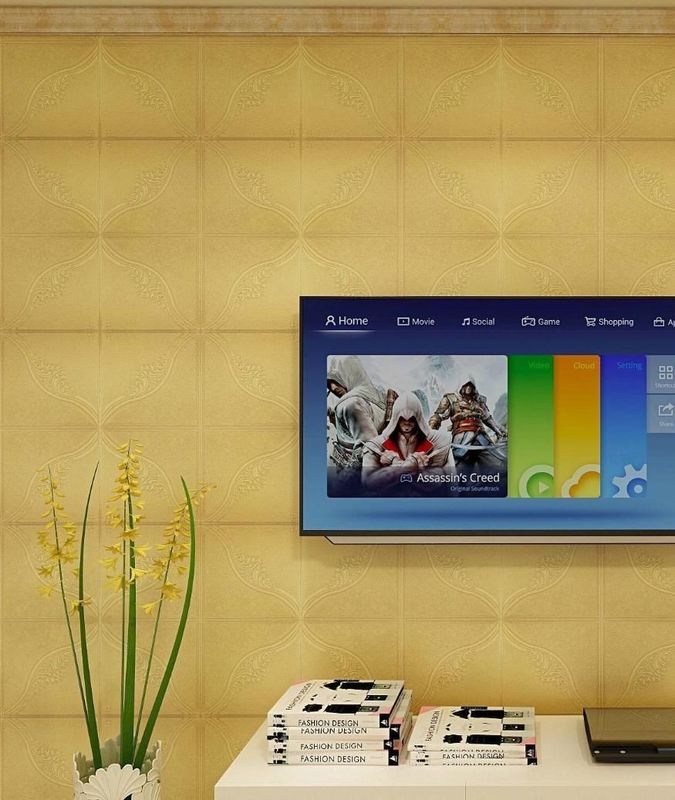Pegatina de pared 3D resistente a la radiación y el envejecimiento en patrones coloridos para compradores personalizados