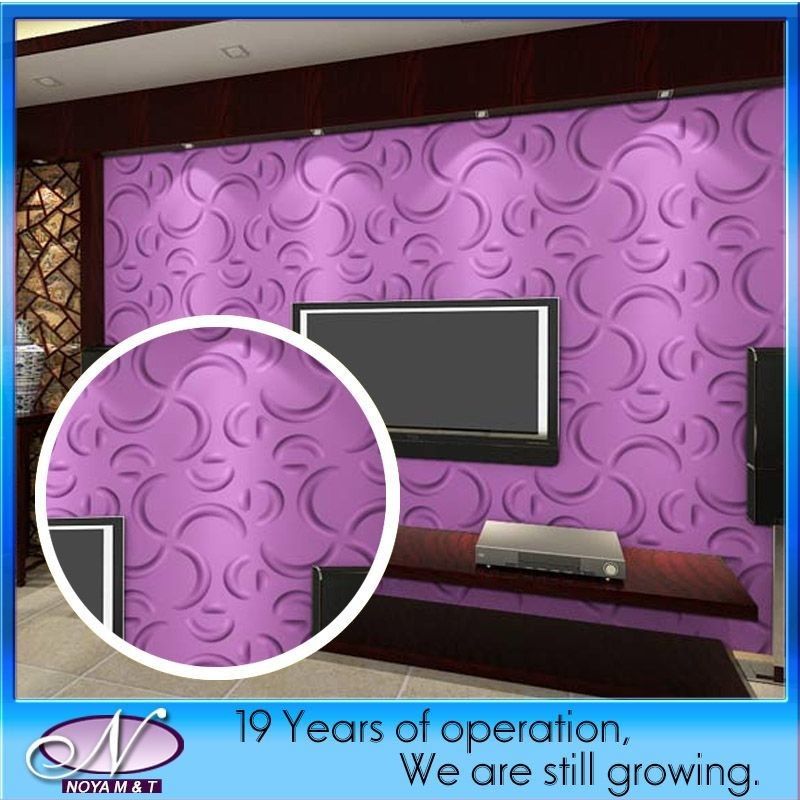 Panel de PVC 3D decorativo para paredes interiores con aislamiento acústico y diseño personalizado