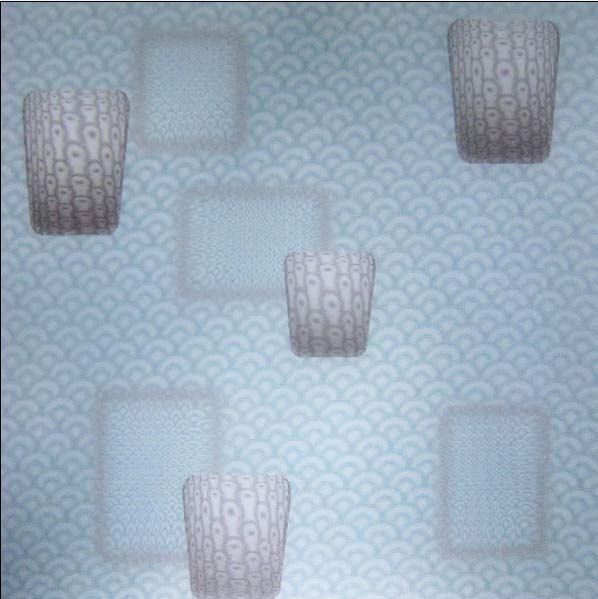 Panel 3D de plástico impermeable para interiores para decoración de paredes / techos Tamaño 460mm * 460mm