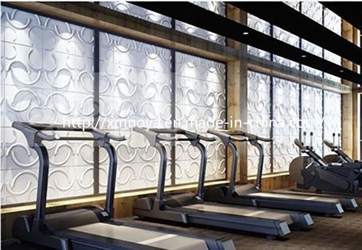Panel 3D para aislamiento acústico de sonido en decoración de paredes de gimnasio personalizada