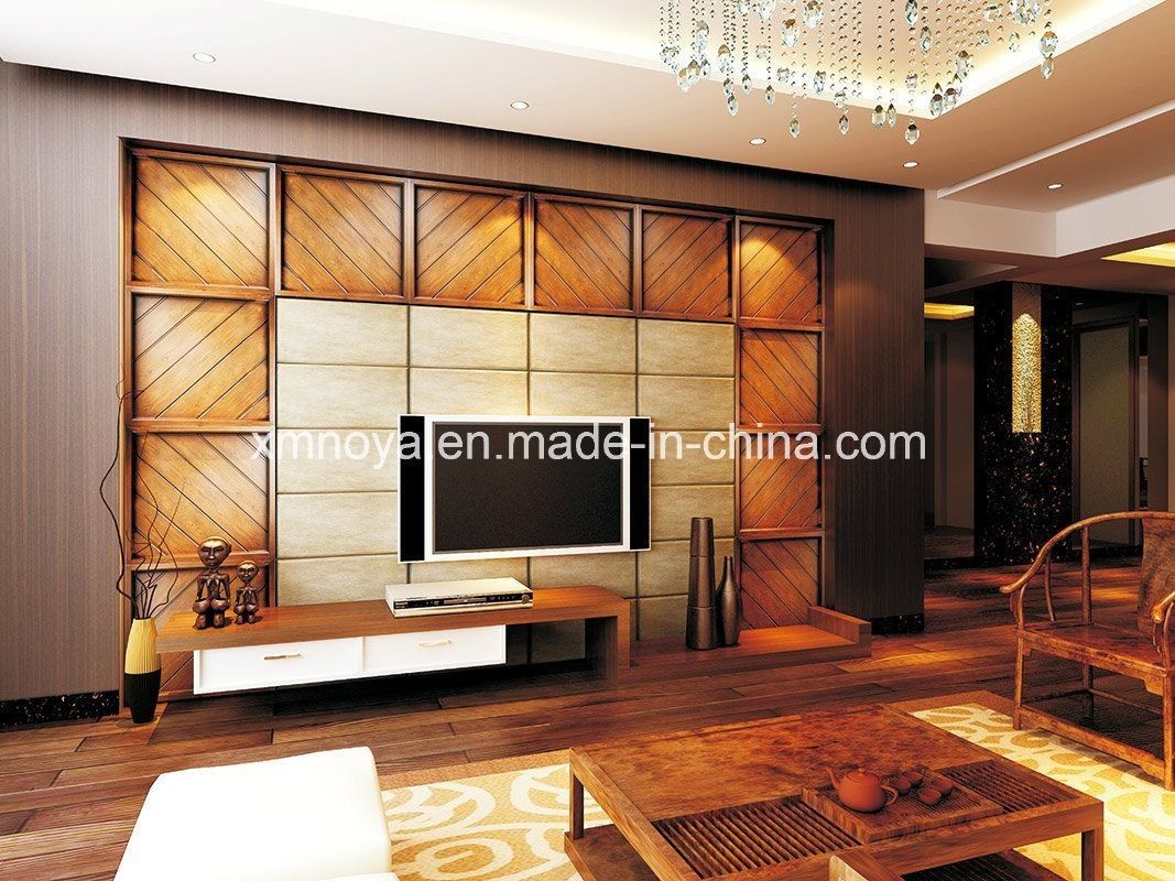 Panel decorativo 3D impermeable de 500 mm x 500 mm de absorción acústica para decoración de paredes