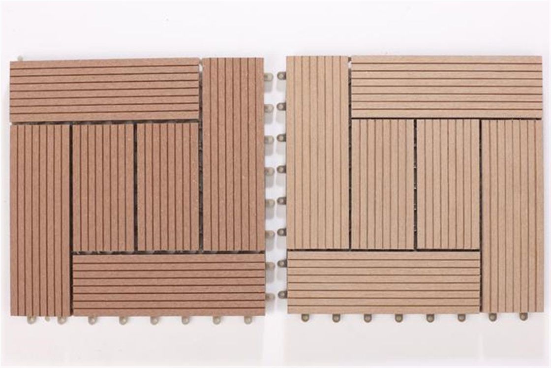 Modelo de grano de madera WPC para cubiertas exteriores azulejos de suelo para madera sintética plástico compuesto
