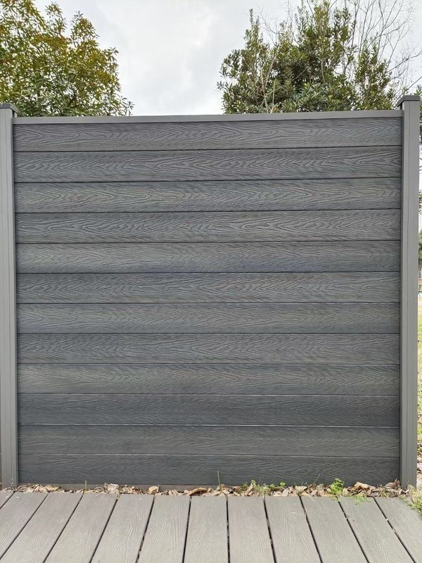 Panel de cubierta de WPC impermeable para paredes exteriores de granos de madera