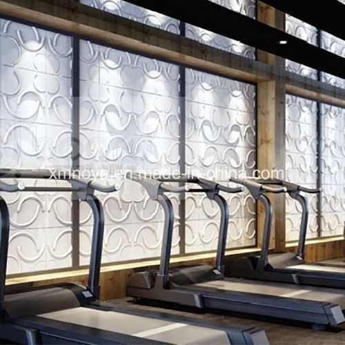 Panel 3D Ecológico E0 aislante acústico de sonido tablero de pared para estilo decorativo de gimnasio