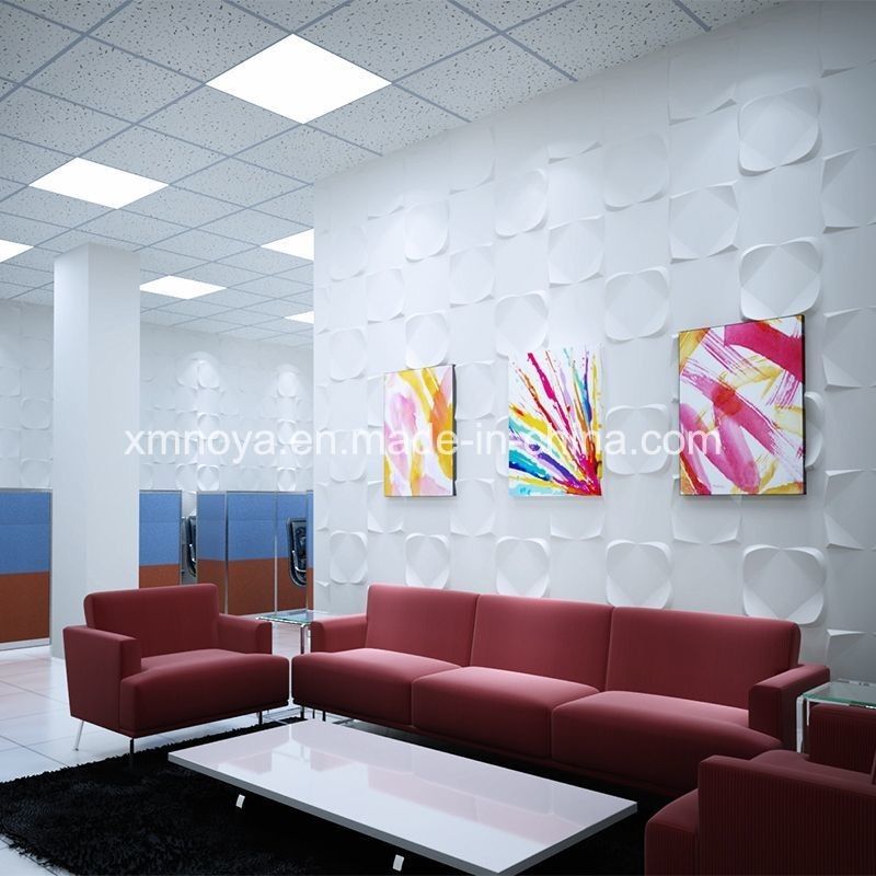 Panel 3D decorativo de fondo de sofá moderno con material y diseño ecológico