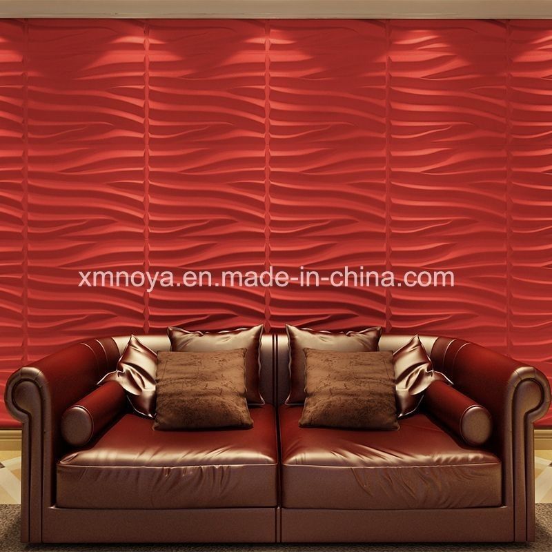 Panel 3D de impermeabilización para la decoración de paredes interiores en 500mmx500mm