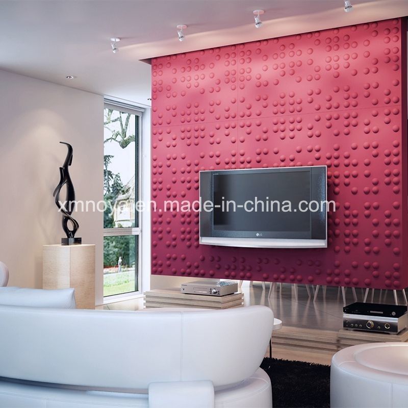 Tablero de pared 3D acústico decorativo 460mm*460mm Tamaño para TV Fondo en la sala de estar