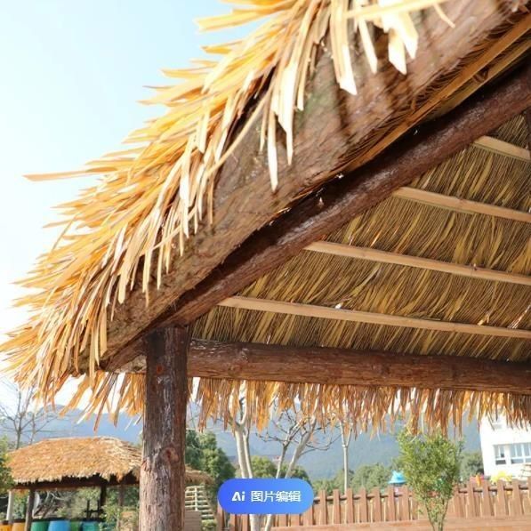 Gazebo de techo de paja multifuncional para el paquete de techo Tamaño 60.00cm * 55.00cm * 10.00cm