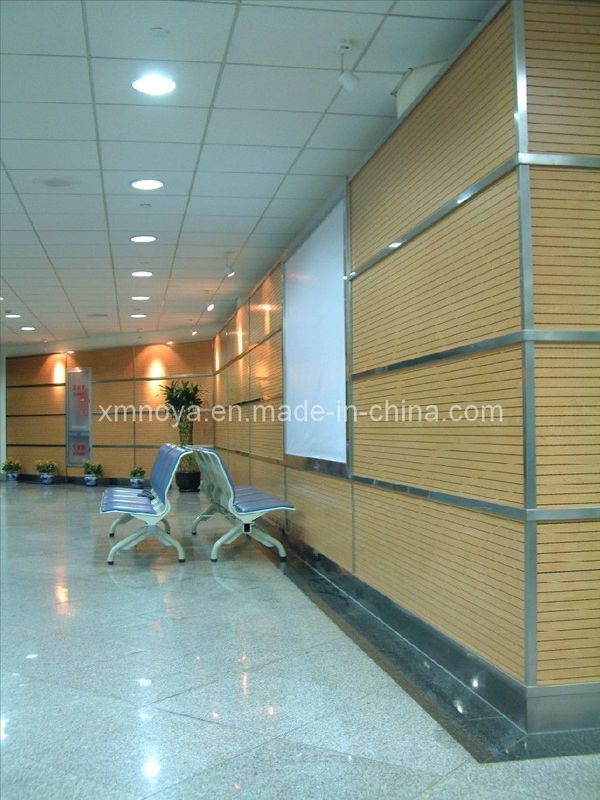 Reemplazo de paneles acústicos de madera Decoración de paredes interiores Absorción de sonido acústico