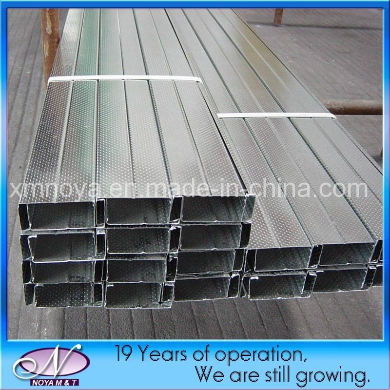 Canal de vía de longitud personalizado 52*29/70*29/75*30mm Estribo de pared de construcción de metal galvanizado