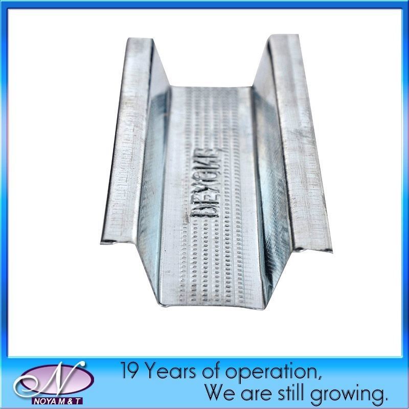 Profile de acero galvanizado de canal principal con altura de 25mm/29mm/32mm/40mm y diseño tipo U