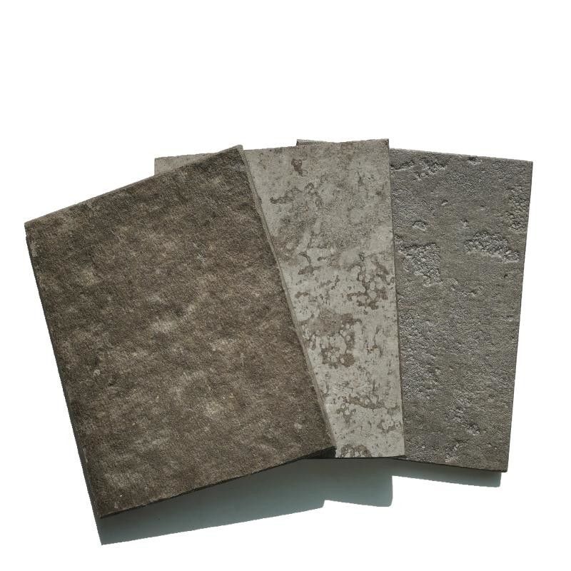 Tablas de fibra de cemento revestimiento paneles de revestimiento de exterior de edificios grises tabla de silicato de calcio impermeable tablas de silicato de calcio